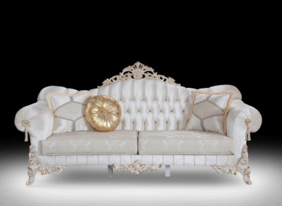 Sofa 3 Sitzer Polster Textil Stoff Chesterfield Couchen Dreisitzer Neu